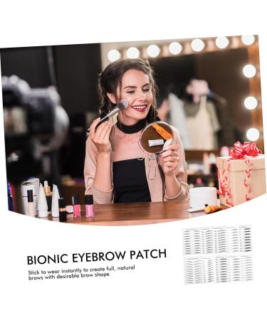 POPETPOP 20 Sheets Imitation Eco Eyebrow Sticker Eyebrow Trimming 4d 21.5X14cmx2pcs Blackx2pcs - Buy Online on GoSupps.com