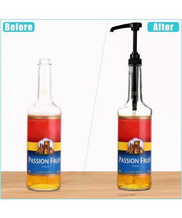 Lot de 8 pompes sirop dor es pompe distributrice de sirop de caf pompe sirop d'ar me pour bouteilles de 750 ml pour sirop de caf c nes de neige ar mes de caramel Noir - Buy Online on GoSupps.com