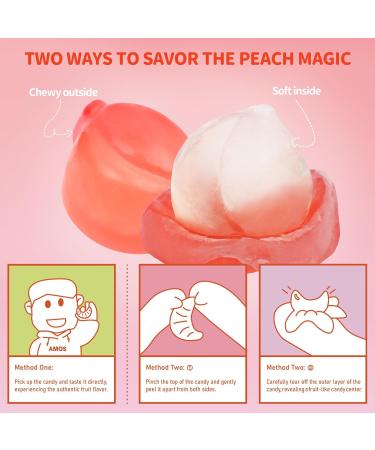 AMOS Peelerz Bonbons Gommeuse P ques Peach P che Pelable 3D Bonbon Candy Jus Fruits V ritables Fabriqu s Bonbon Gommeuse Pour C l brer F te - Emballage Bo te 240G - Buy Online on GoSupps.com