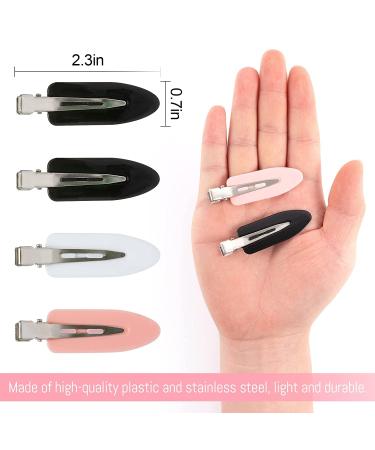 8-Piece No Bend Hair Clips for Salon Hairstyle - Alligator Barrettes for Crease-Free Styling, Perfect for Bangs, Waves, and Makeup Application - Buy Online on GoSupps.com