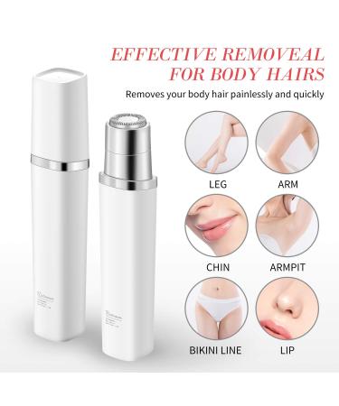 ViviDreamore Facial Hair Removal for Women - Portable Electric Hair Remover for Face, Cheek, Lips, Eyebrow, Chin - Includes Clean Brush - Gentle Peach Fuzz Removal - Buy Online on GoSupps.com