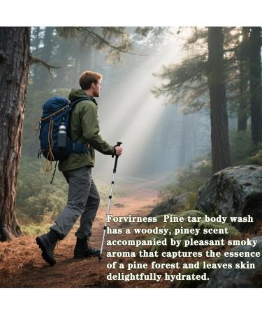 Pine Tar Body Wash 11 fl oz 100% Natural Pine Tar oil Body Wash Dandruff Wash Shampoo Body Odor Liquid Soap Deodorant for Men Deep Cleansing & Moisturizing Shower Gel - Buy Online on GoSupps.com