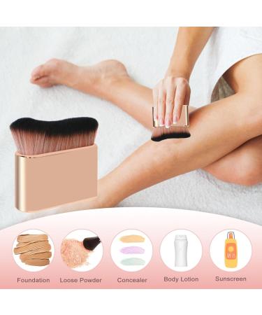 Self Tanner Brush | Portable Self Tanner Applicator & Blending Makeup Brush for Face Neck Body | Rose Gold - Buy Online on GoSupps.com