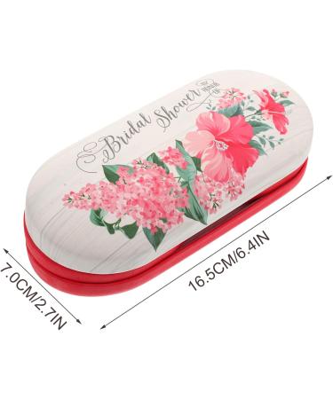 Shop JECOMPRIS Double-Layer Glasses Case & Contact Kit in Pink - Perfect Travel Accessories for Women | Includes Contact Lens Solution & Mirror - Buy Online on GoSupps.com