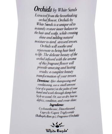 White Sands Orchids Oil Hair Serum 3.38oz - Hydrating Hair Treatment - Buy Online on GoSupps.com