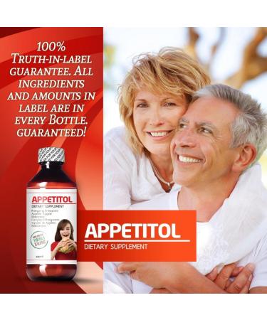 Appetitol Appetite-Weight Gain | Natural Stimulant for Underweight Children | Fortified with Vitamins and Minerals | 8 Fl Oz - Buy Online on GoSupps.com
