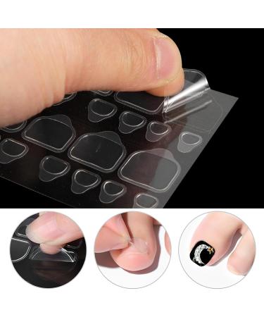  POPETPOP POPETPOP 40 Sheets Adhesive Nail Stickers Press On Sticky Tabs Nail False Nails Stickers Nail Glue Jelly Label - Buy Online on GoSupps.com