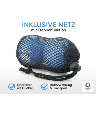 Buy Fascia Balls Set - 2 Natural Rubber Soft Balls for Fascia Training Yoga & Massage - 7.2 cm Diameter - International Shipping Available - Buy Online on GoSupps.com