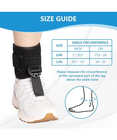 Foot Drop Brace for Walking & Sleeping - Ankle Foot Orthosis for Men & Women - Adjustable Foot Splint for Left & Right Foot (S/M) - International Shipping Available - Buy Online on GoSupps.com
