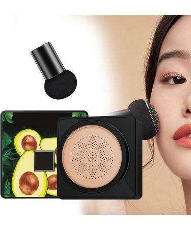 harayaa Air Cushion cc Cream Face Makeup Foundation BB Cream Mushroom Head Foundation for All Skin Types Waterproof Brighten Matte Concealer 20G Natural Color - Buy Online on GoSupps.com