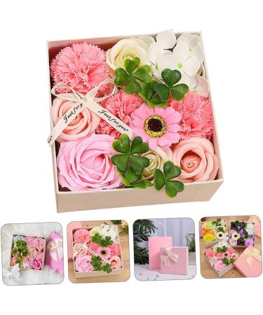 TOPBATHY 3 Boxes Carnation Soap Flower Valentine Flower Bouquet Bouquets for Wedding Immortal Rose Gift Faux Floral Rose Bouquet Artificial Paper Gift Box Pinkx3pcs 15x15x8cmx3pcs - Buy Online on GoSupps.com