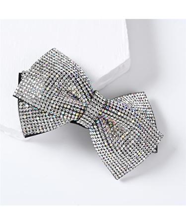 Sparkly Hair Bows Barrettes  Decorative Hair Clips French Rhinestone Barrettes  Crystal Bow Hair Pins Hair Wedding Accessories for Women Girls TypeC - Buy Online on GoSupps.com