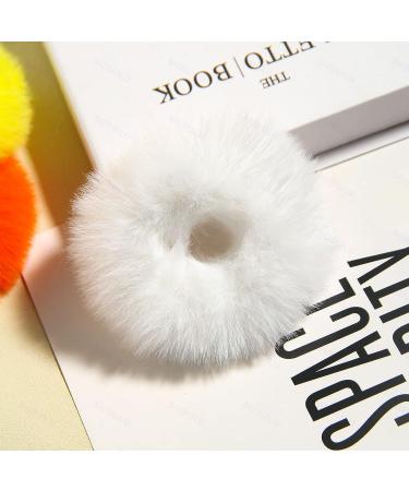 Fuzzy Furry Rabbit Fur Hair Band Wristband - Bright Mixed | Hair Accessories - Buy Online on GoSupps.com