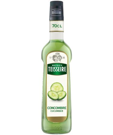 Cucumber syrup Mathieu Teisseire for drinks cocktails with or without alcohol lemonades teas sodas 70cl bottle