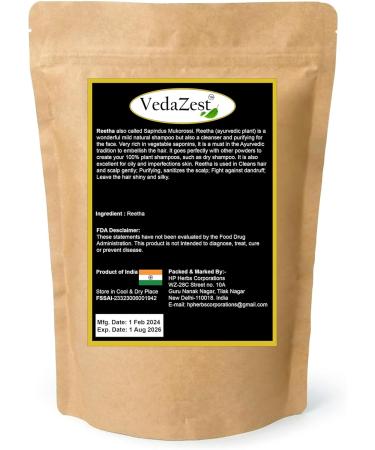 Organic Reetha Soap Nuts Berries - 156g | Hypoallergenic Non-toxic Eco-Friendly Laundry Hair & Body Wash - International Shipping - Buy Online on GoSupps.com