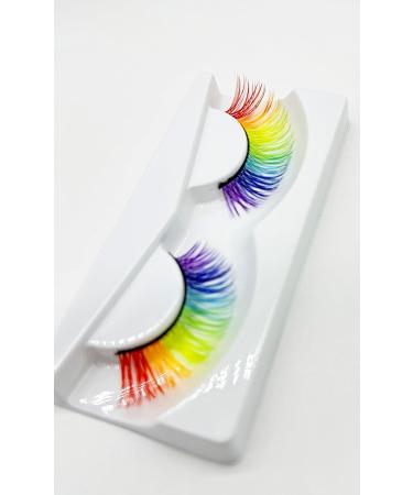 Alluring Synthetic Mink Lashes - Reusable Cat-Eye 3D Rainbow Strip False Eyelashes - Buy Online on GoSupps.com