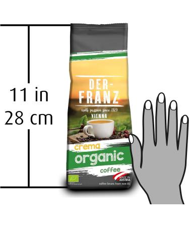 Der-Franz Crema Organic Coffee Ground 4x500g - Premium Quality Organic 500g - Buy Online on GoSupps.com