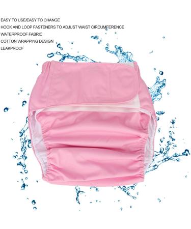 Adult Swim Diapers - Waterproof Washable & Reusable Cloth Diapers for Older Adults - Standard Size Pink - Buy Online on GoSupps.com