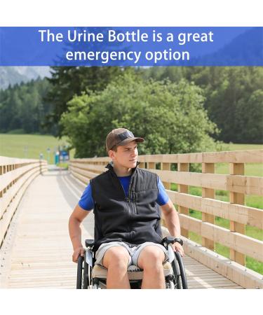 Urinals for Men and Women Unisex Urinal Urine Bottles with Screw Cap Lid and Funnel Spill Proof Portable Pee Cup Toilet for Car Travel Elderly & Incontinence Camping Outdoor 1200ML - Buy Online on GoSupps.com