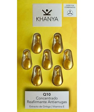 Khanya Q10 Concentrado Reafirmante Antiarrugas con Extracto de Ginkgo | Vitamina E
