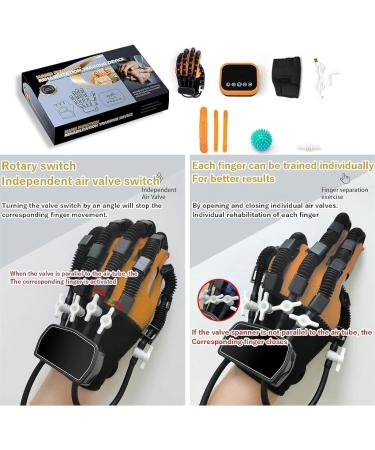 Rehabilitation Robot Gloves Rehab Orthosis Finger Hand Function Rehabilitation Trainer Stroke Hand Rehabilitation Gloves for Arthritis Patients RecoveryRehab Orthosis Orange M-Rechte Hand Orange M-Rechte Hand - Buy Online on GoSupps.com