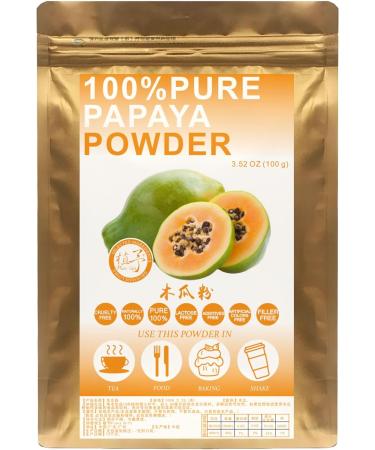 Plant Gift 100% Pure Papaya powder 100G/3.25oz Non-GMO Powder No Filler No additives Natural Papaya Powder Best Flavor for Smoothie Drinks Tea and Baking Adds Flavor and Taste 2UK-PO0008 - Buy Online on GoSupps.com