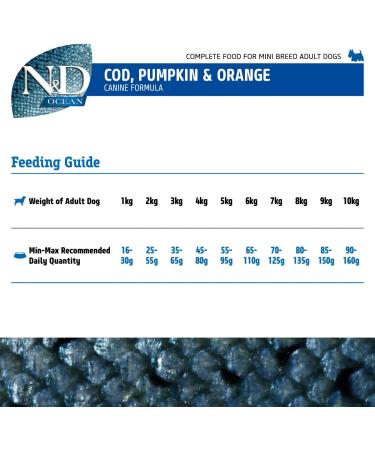 N&D Ocean Dog Codfish Pumpkin and Orange Adult Mini 800G - Buy Online on GoSupps.com
