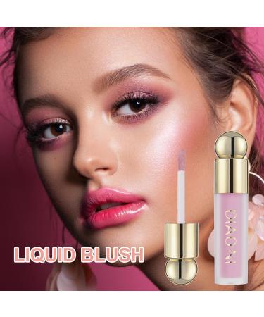 Blush For Cheeks - Blendable Cheek Tint Soft Matte Dewy Moisturizing Lightweight Milk Blush | Sweatproof Waterproof Face Blush Long-Lasting Makeup Blush for Women Girl Fovolat 3# - Buy Online on GoSupps.com
