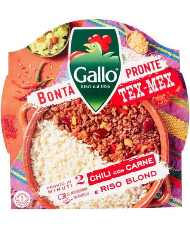  Italian Gourmet E.R. Riso Gallo Bont Pronte Tex-Mex Chili con Carne Precooked Rice / Beans / Meat and Peppers 220g / 400g / Italian Gourmet Tomato Pulp / Set of 4 - Buy Online on GoSupps.com