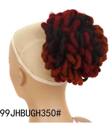 Hair Bun Hairpiece for Women Dreadlocks Bun Afro Puff Drawstring Ponytail Hair Bun Hairpieces Braided Chignon Faux Loc Braids Buns Synthetic Clip in Hair Extensions for Women Hair Chignons(99JHBUGH350 - Buy Online on GoSupps.com