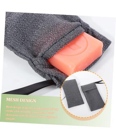 LALADEFIEE 6pcs Soap Bag Household Soap Mesh Bag Soap Loofah Exfoliating Soap Pouch Foam Net Polyester Grey - Buy Online on GoSupps.com