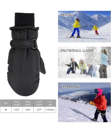 XIAOHAWANG Kids Ski Gloves | Waterproof Dinosaur Mittens for Boys & Girls | Ages 2-8 | Black-A - Buy Online on GoSupps.com