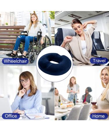 LITSPOT Donut Seat Cushion Pillow - Orthopedic Sitting Cushion for Hemorrhoid Tailbone Coccyx Sciatica Pain  Memory Foam Lifting Chair Pad for Office  Home  Train(Blue) - Buy Online on GoSupps.com