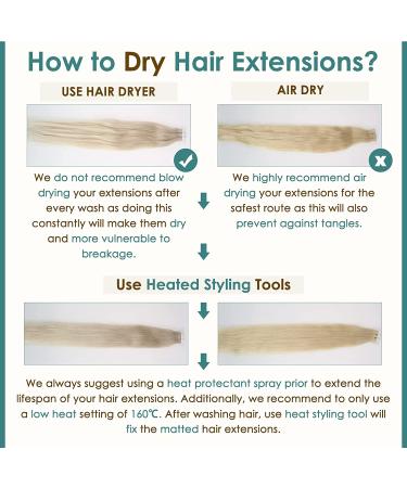 Full Shine 18 Inch Tape In Human Hair Extensions 60 Platinum Blonde - 50g 20pcs - Buy Online on GoSupps.com