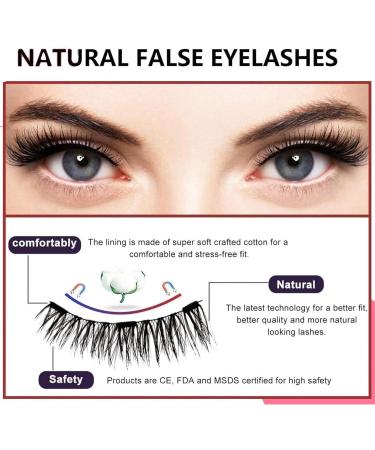 Krafty Magnetic Eyelashes Krafty Magnetic Lashes Krafty Magnetic Eyelashes With Applicator Magnetic Eyelashes Natural Reusable Glue-Free Natural Krafty Lashes(02 2pcs*false eyelashes) - Buy Online on GoSupps.com