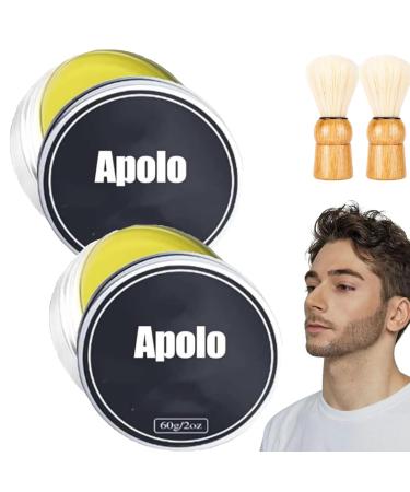 Apolo Cosmetics Para Barba Stimulant De Barbe Apolo Baume Apolo Para Barba Cr me Apolo Para Barba Stimulant Ultra Puissant De Barbe Apolo (2 pi ces)