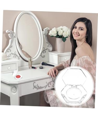 Angoily 4pcs Hexagonal Transparent Eye Shadow Box Highlight Travel Storage Tray - Buy Online on GoSupps.com