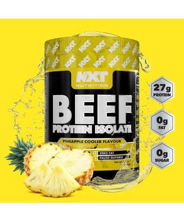 NXT Beef Protein Isolate 540g - High Protein Powder with Natural Amino Acids - Paleo Keto Friendly - Dairy & Gluten Free | Pineapple Flavor - Buy Online on GoSupps.com