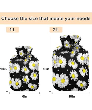 Buy Naanle Vintage Daisy Flower Hot Water Bottle - 2L for Menstrual Cramps & Pain Relief - Hot & Cold Therapy - Buy Online on GoSupps.com