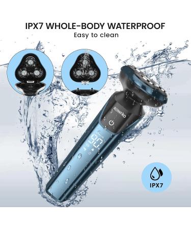 Premium Electric Razor for Women - Facial Hair Removal Bikini Trimmer Rechargeable Wet & Dry Shaver in Dark Blue - Buy Online on GoSupps.com