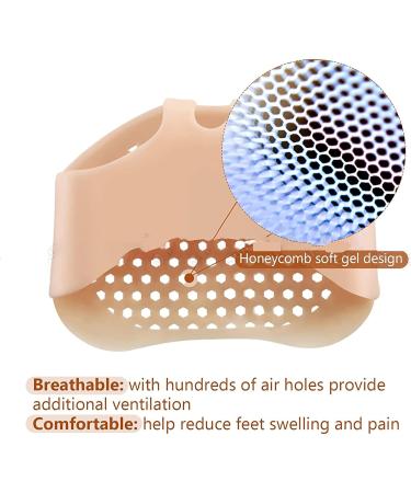 High Heel Insoles for Women | Silicone Gel Forefoot Pads for Blister Care & Pain Relief - 1 Pair Silica White - Buy Online on GoSupps.com