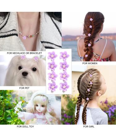 SOVOEY 30pcs Purple Hair Accessories: Mini Flower Hair Clips & Barrettes for Girls & Women - Wedding Decorative Pins - Buy Online on GoSupps.com