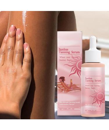 Gouttes de bronzage sans soleil 60 ml bronzage hydratant gouttes de bronzage v g taliennes faux bronzage visage plus fonc pour l' t la plage le corps sexy - Buy Online on GoSupps.com