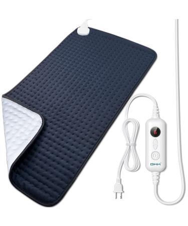 Heating Pad for Back Pain Relief, OKK XXX-Large Electric Heating Pads for Cramps Neck Shoulders, King Size Heat Pad with Moist & Dry Therapy, 6 Heat Levels Auto Shut Off, Machine Washable, 33" x 17" Blue