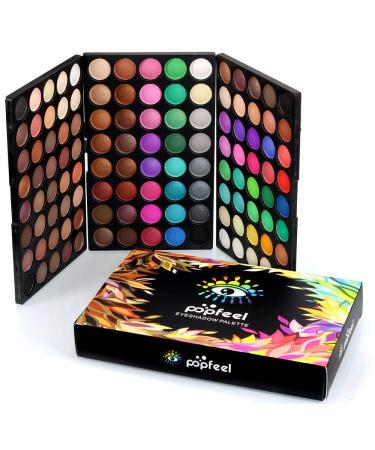 Feya 120-Color Eyeshadow Palette Set Matte Pearlescent and Metallic Shadows for Professional or Novice Use
