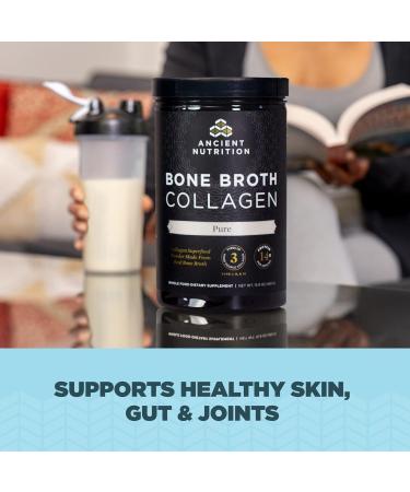 Ancient Nutrition Bone Broth Collagen Powder Pure 30 Servings + Multi Collagen Protein Powder Unflavored 45 Servings - Buy Online on GoSupps.com