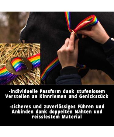 Buy Colorful Halters for Warmbloods Thoroughbreds & Cold Bloods - Adjustable Safe & Tear-Resistant Horse Halters for Stable & Pasture - Buy Online on GoSupps.com