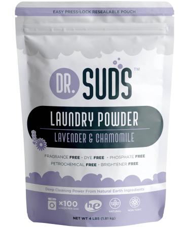 New Dr Suds Natural Laundry Detergent Powder 100+ Loads Lavender Chamomile Made with Natural Earth Minerals 64 Ounces
