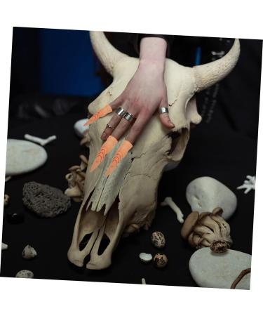 DIKACA False Witch Fingers Halloween Props Finger Nail Covers Cosplay 5pcs False Nail Set Manicure Skeleton Plastic Halloween Finger Lights Halloween Finger Tips As Shown 1 9.5x2.5cm - Buy Online on GoSupps.com