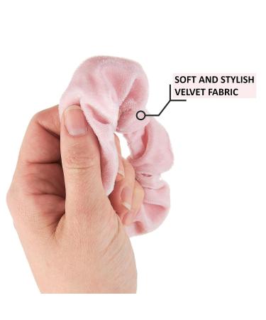 Expressions Soft Velvet Hair Scrunchie Set - 10 Pc Collection for All Hair Types - Buy Online on GoSupps.com